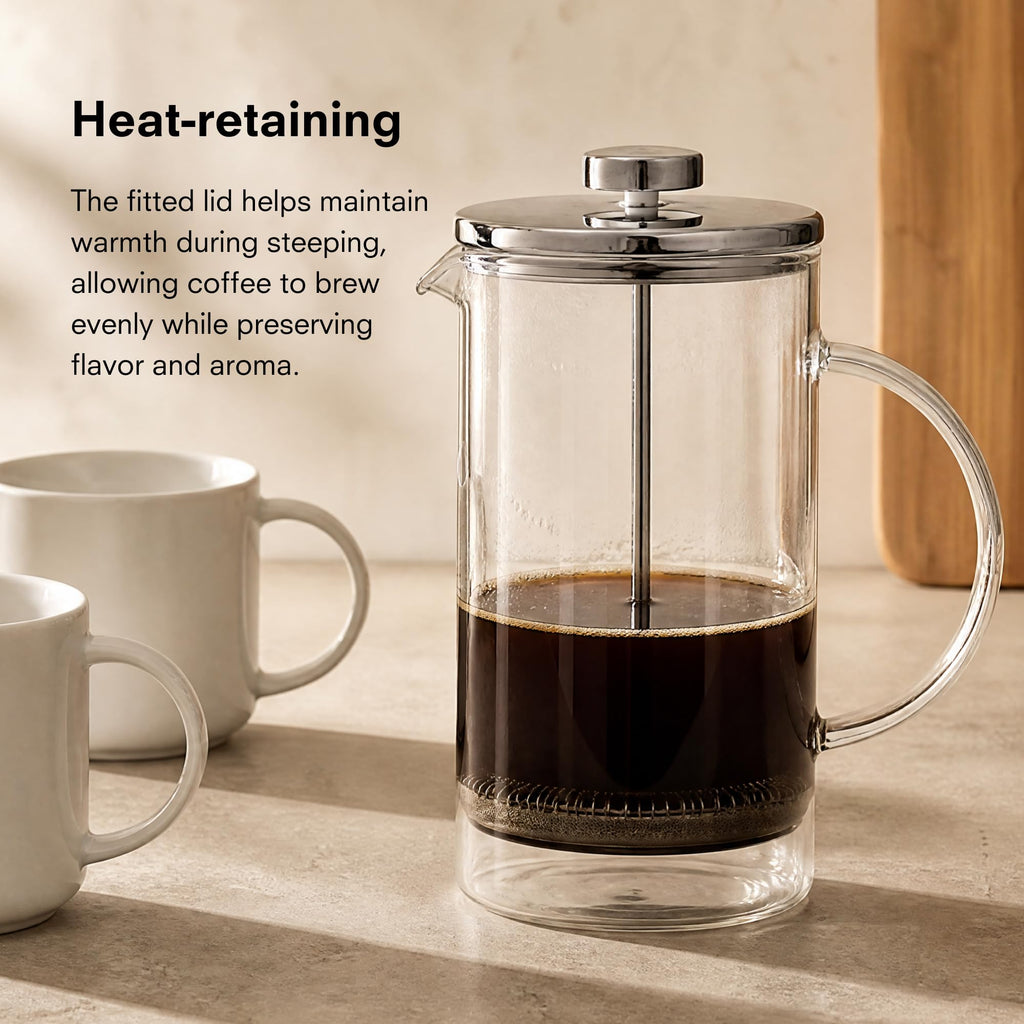 34 oz Borosilicate Glass French Press Coffee Maker G68215