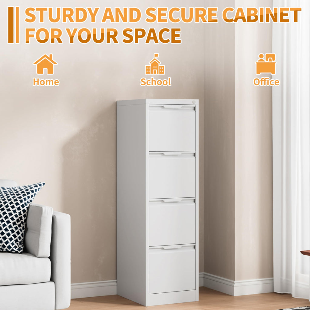 4 Drawer Metal File Cabinet with Lock E26933