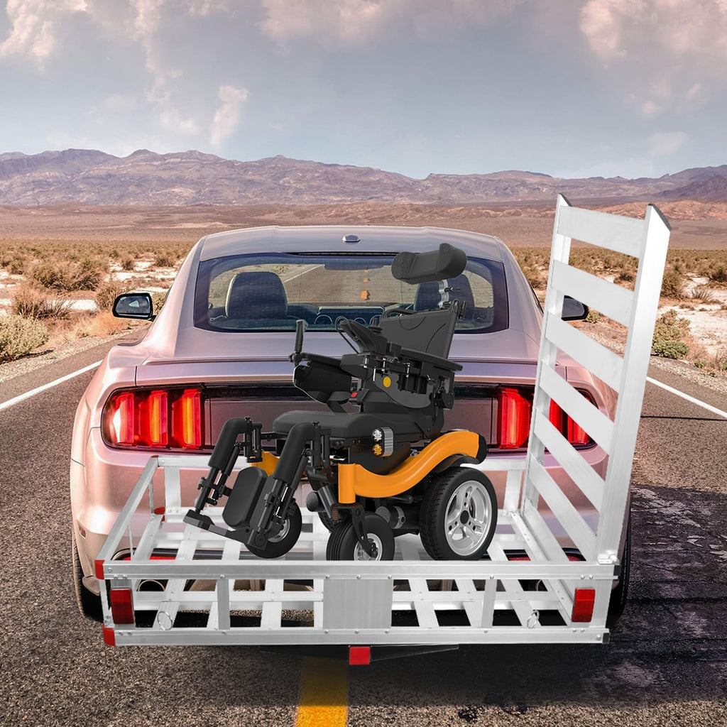 50" x 30" Aluminum Trailer Hitch Cargo Carrier with 41.5" Ramp X5935