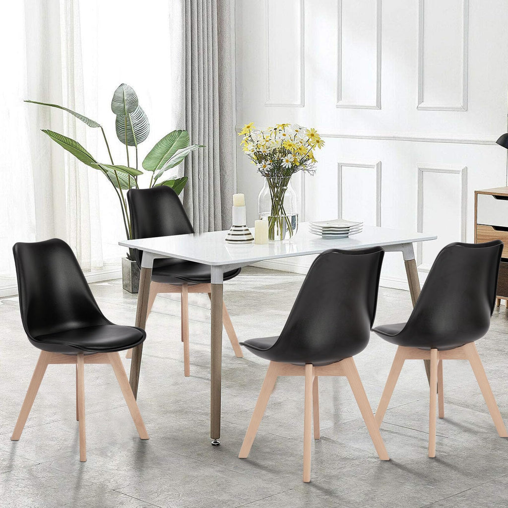 Dining Chairs Set of 4 PU Leather A287