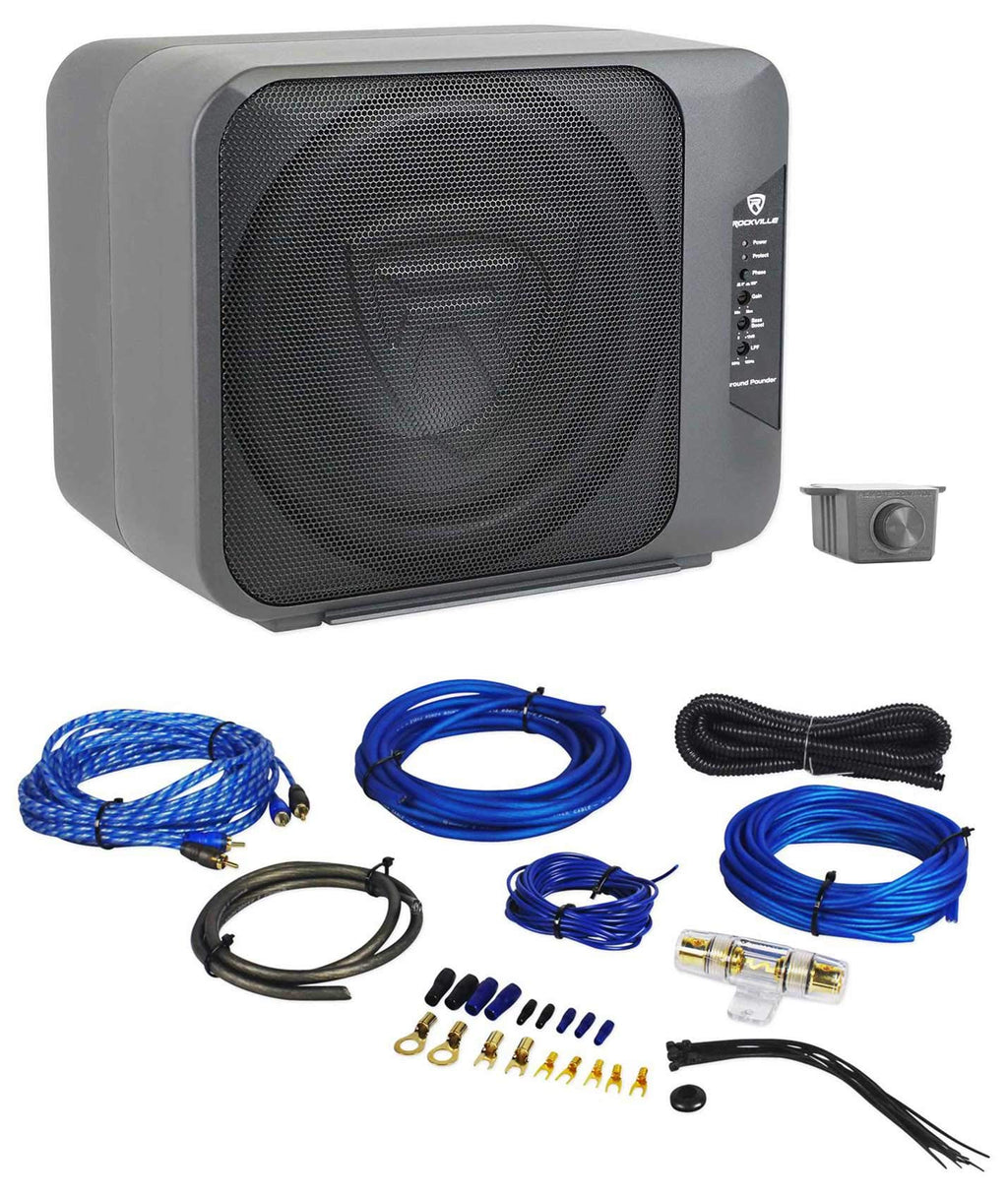 Dual 10.5" Powered Car Subwoofer V74747