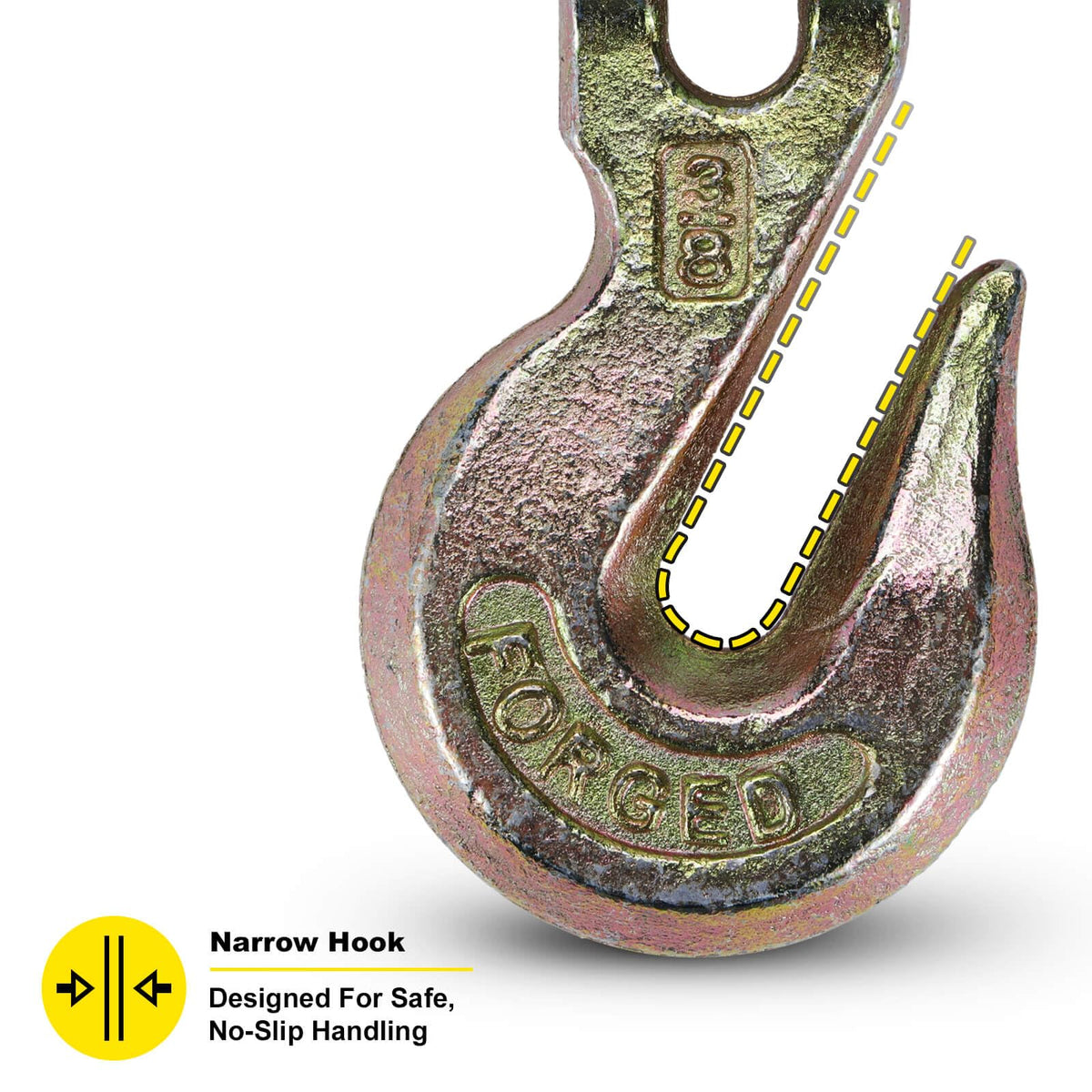 3/8 Heavy Duty Clevis Grab Hook 4 Pack R96715
