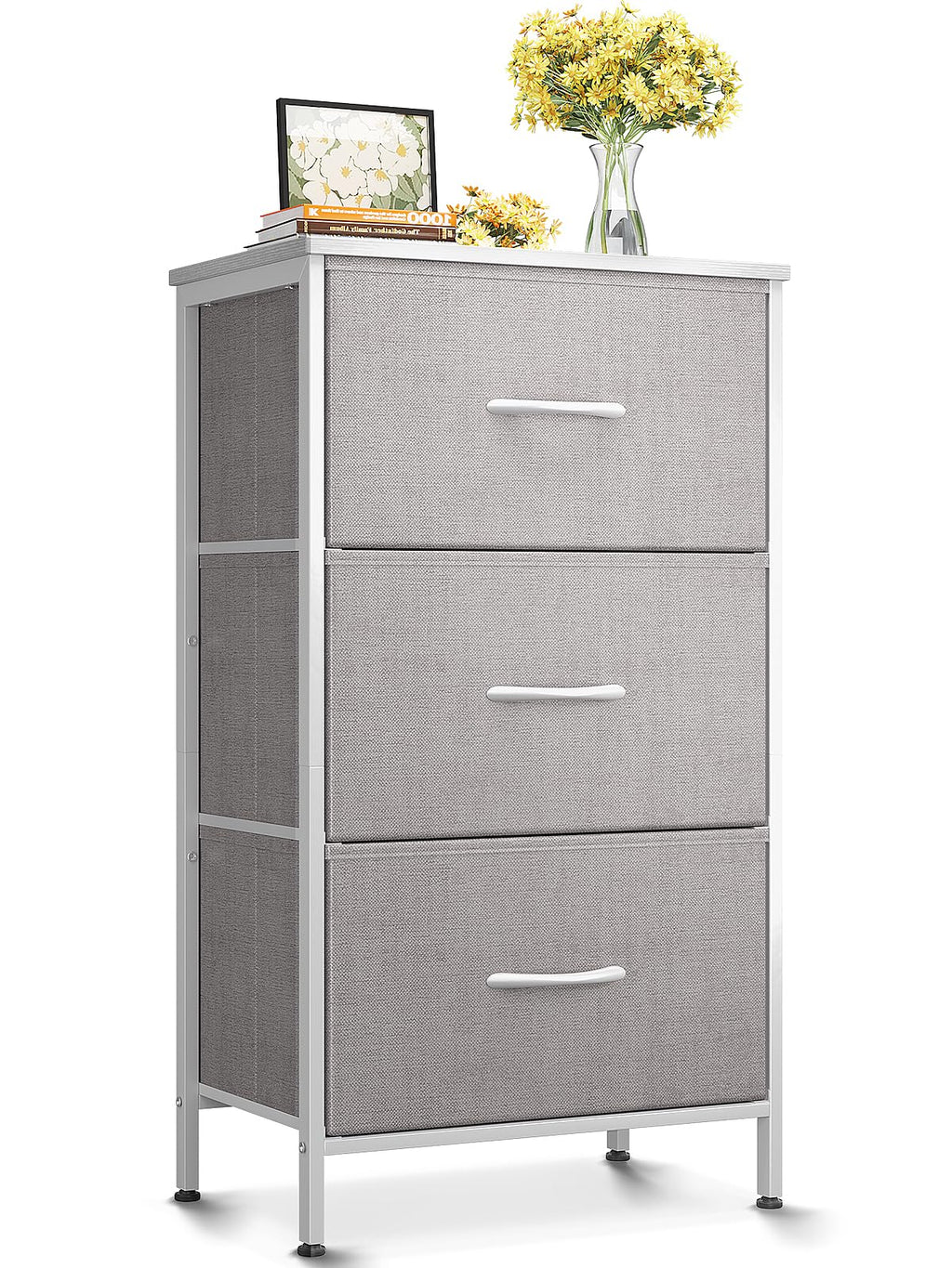 Light Grey 3 Drawer Dresser E83095