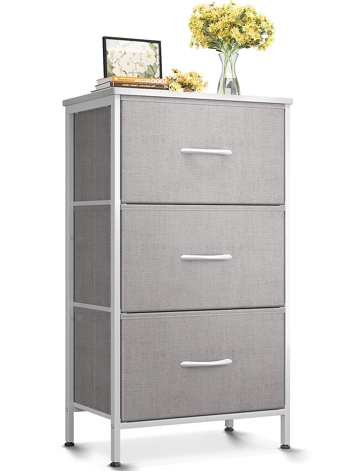 Light Grey 3 Drawer Dresser E83095