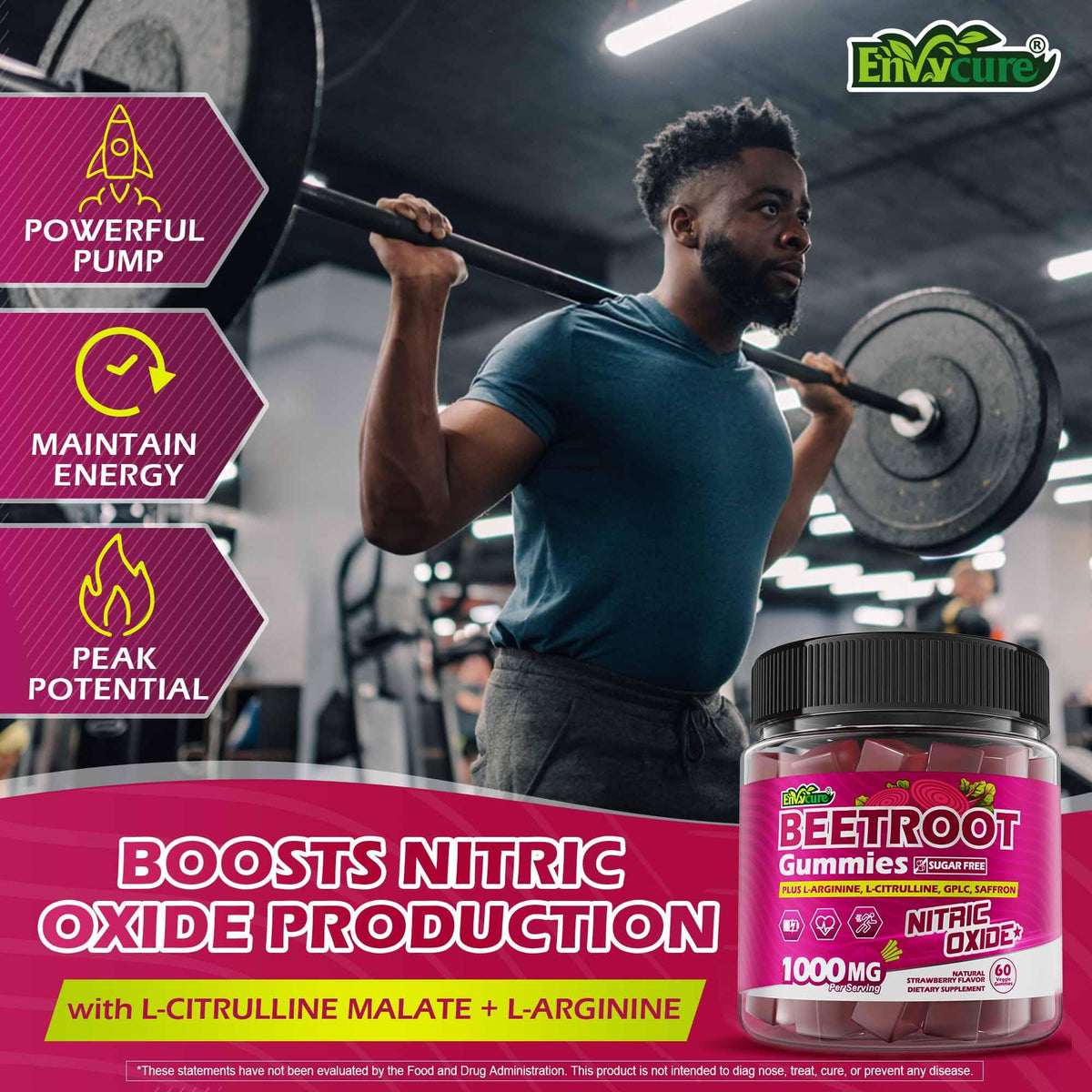 Sugar Free Beet Root Gummies with L-Citrulline & L-Arginine P88779