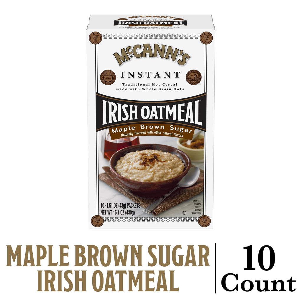 Instant Irish Oatmeal, Maple & Brown Sugar, 10 Packets P3835