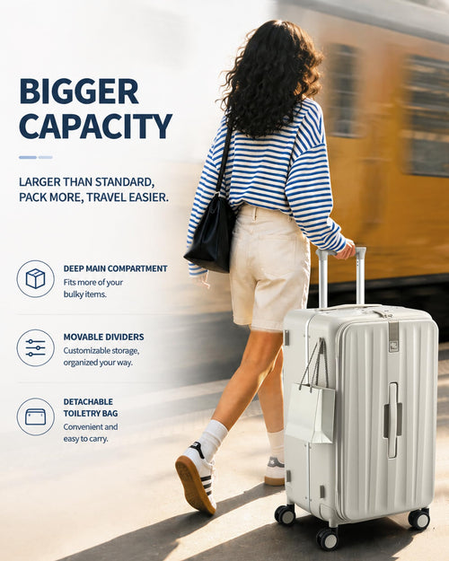 20 Inch Aluminum Frame Hard Shell Carry On Luggage with Wheels X298