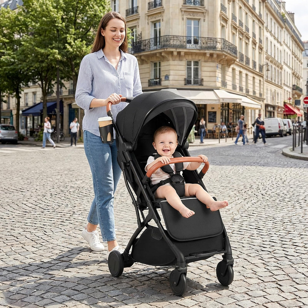 Lightweight Compact Stroller with One-Hand Fold and Canopy O78438