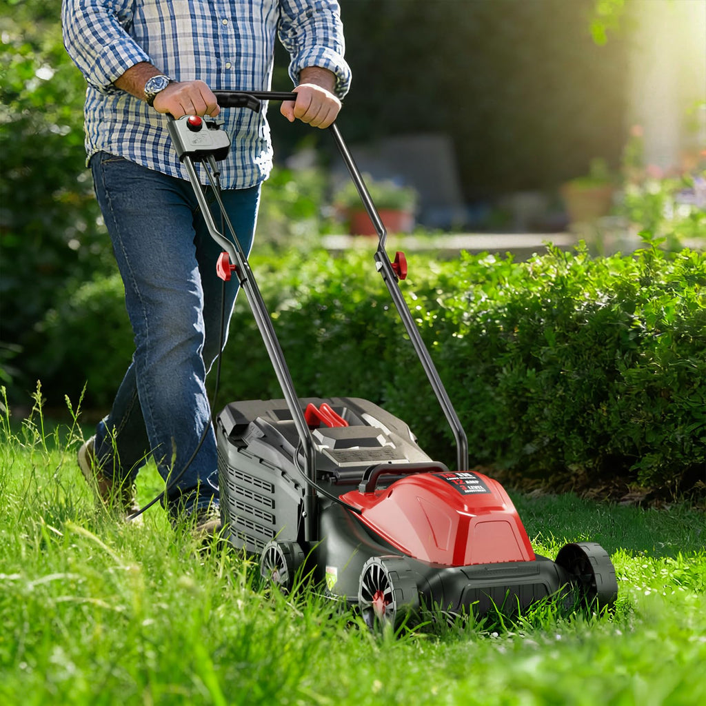 16" Corded Lawn Mower with 3-Position Height Adjustment U67592