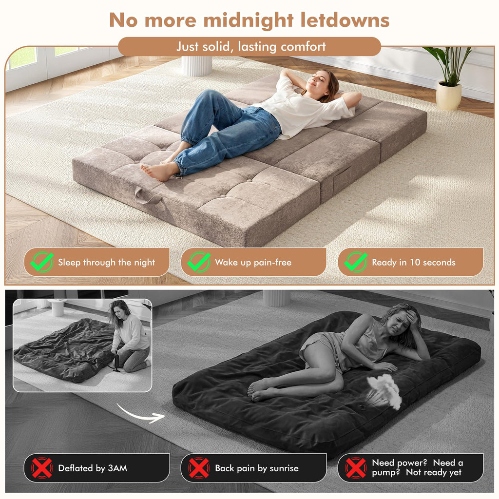 Foldable Twin 4 Inch Memory Foam Mattress E57129