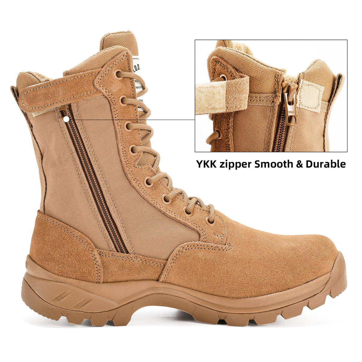 Men's 8 Inch Lightweight Tactical Work Boots E866