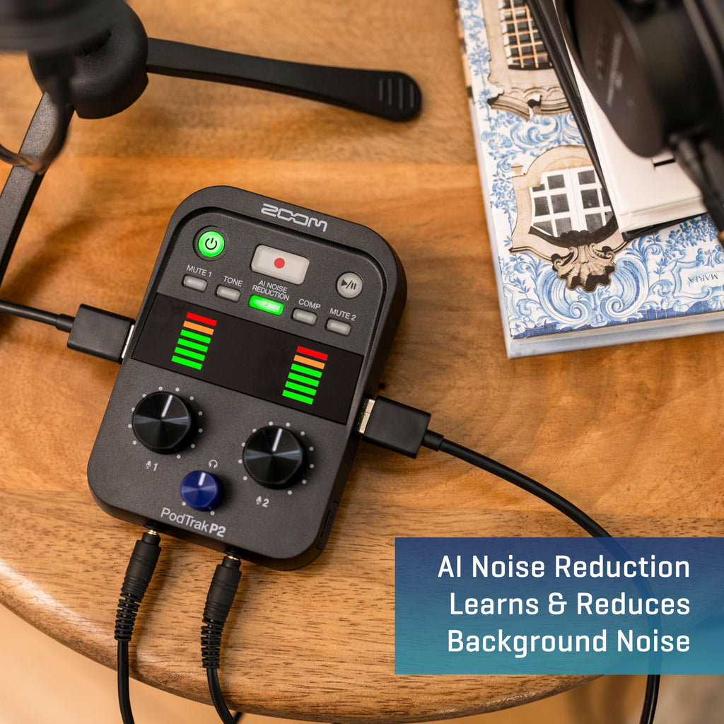 Podcast Recorder with 2 USB Mic Inputs V877374